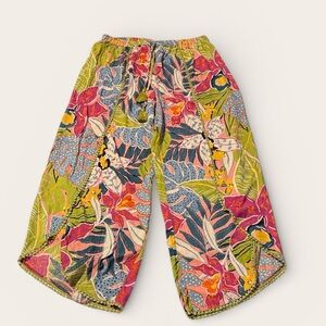 Angie Multicolor Floral Wide Leg Pants for womens size XL